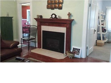 Just flip a switch and enjoy this gas fireplace.