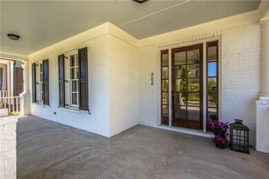 Oversized front porch