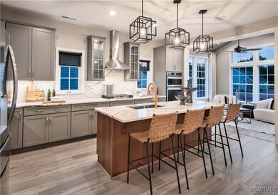 Kitchen with sink, a kitchen island with sink, han