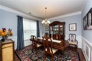 Dining Room.  Crown molding on most of main