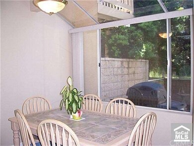 Big dining room with atrium window and views of th