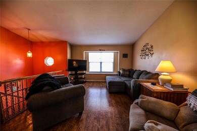 Wood floors throughout and bay window