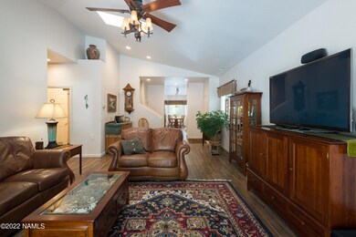 Living room looking toward kitchen