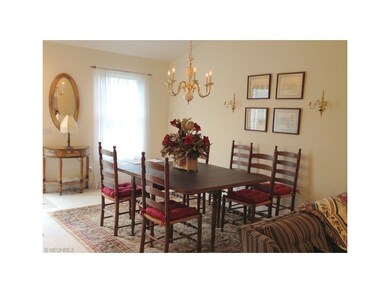 Dining area in the great room for family gathering