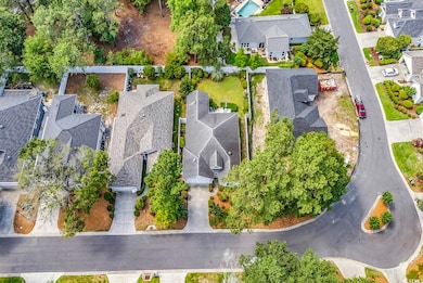 Aerial view of residential area