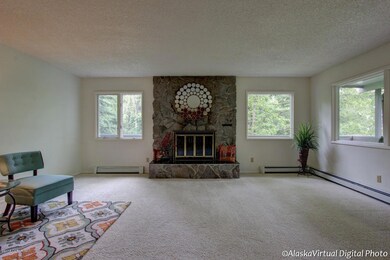 Stone Fireplace