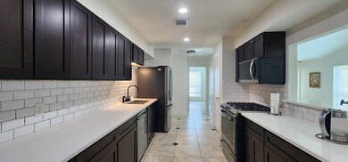 Quartz countertop.