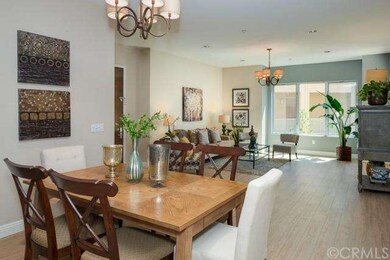 Dining Area with Custom Honey Blond Hardwood Floor