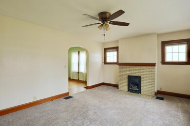 Charming Brick Fireplace