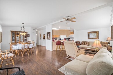 View from entry into living room and the open great room.