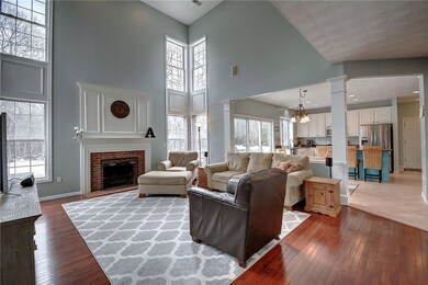 Great room open to kitchen
