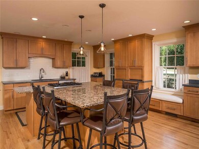 The generously proportioned kitchen...