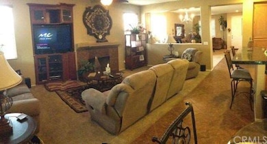 family room with fireplace