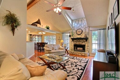 Cuddle up and enjoy that stone wood burning firepl