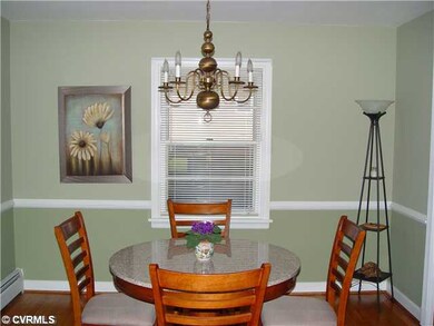 Dining Room - Hardwood floors and chair rail