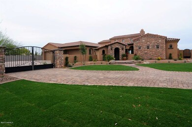 Front yard view of drive and colonnade e