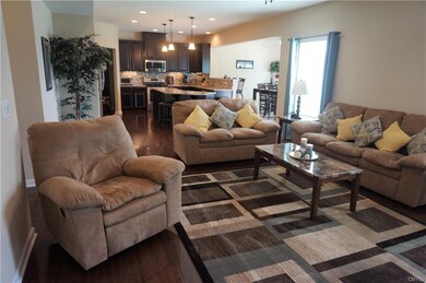 This view exemplifies the open, airy floorplan of 