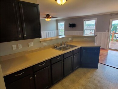 Ample kitchen counter space.