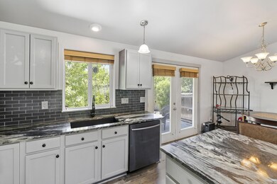 Kitchen to dining area