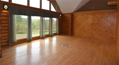 Living area with hardwood flooring throughout