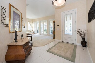 Foyer looking into living room