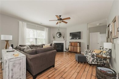 Enormous Family Room with Fireplace