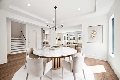 The Dining room is open to the living area and fea