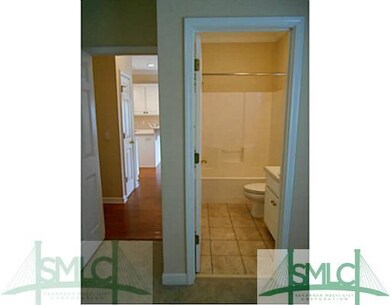 Bathroom. Downstairs bathroom connects with living