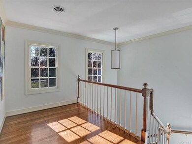 This generous landing area gets wonderful light an