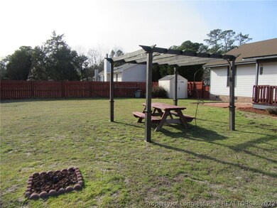 Pergola in Rear Yard