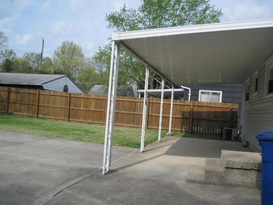 Covered rear porch