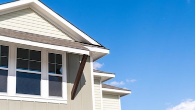 Exterior view of a shingled roof