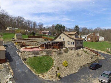 Ample parking and out buildings