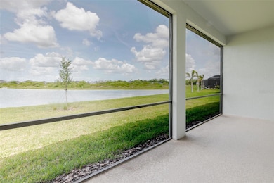 Panoramic screen allows unobstructed view of the lake.