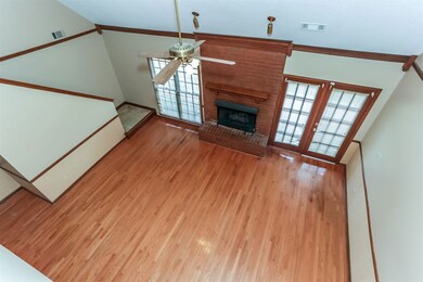 Spacious Great Room boasts a gleaming hardwood flo