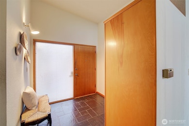 Entry and coat closet.
