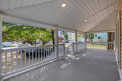 Porch featuring a residential view