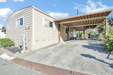 View of front of house featuring an attached carport and concrete driveway