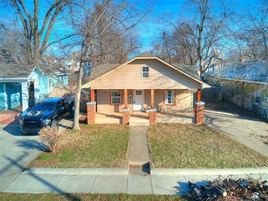 View of front of house featuring covered porch