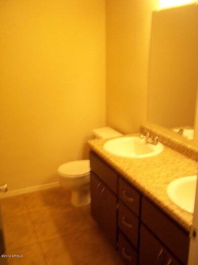 Guest bathroom with two sinks