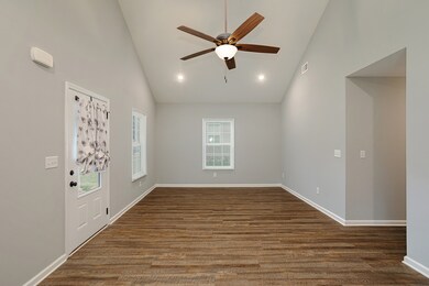 View from dining area to living room.