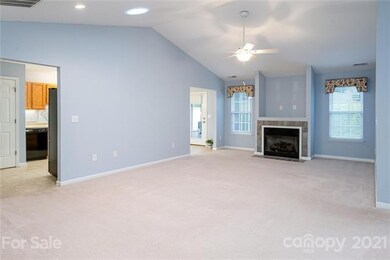 Light and bright vaulted great room