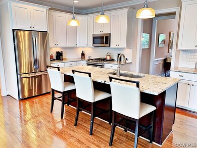 Kitchen also features Multi-Member Crown Molding,