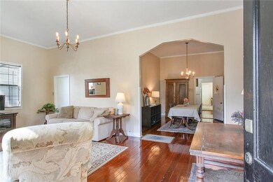 Living room leading in to dining.