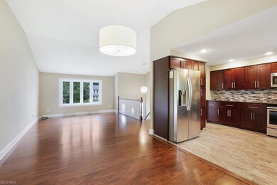 Kitchen eating area looking toward the living room