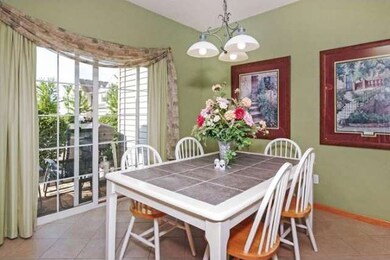 Spacious dining room.