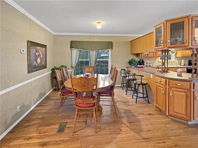 Large dining area with natural light