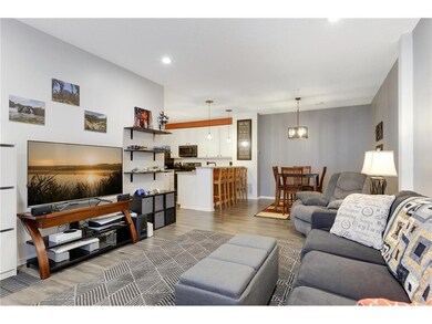Great flow from living to dining to kitchen