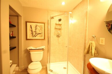 Very nice tile, comfortable shower enclosure.