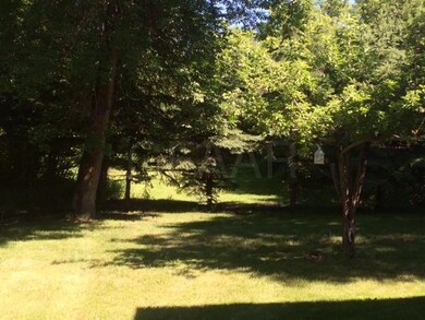 Yard with mature trees